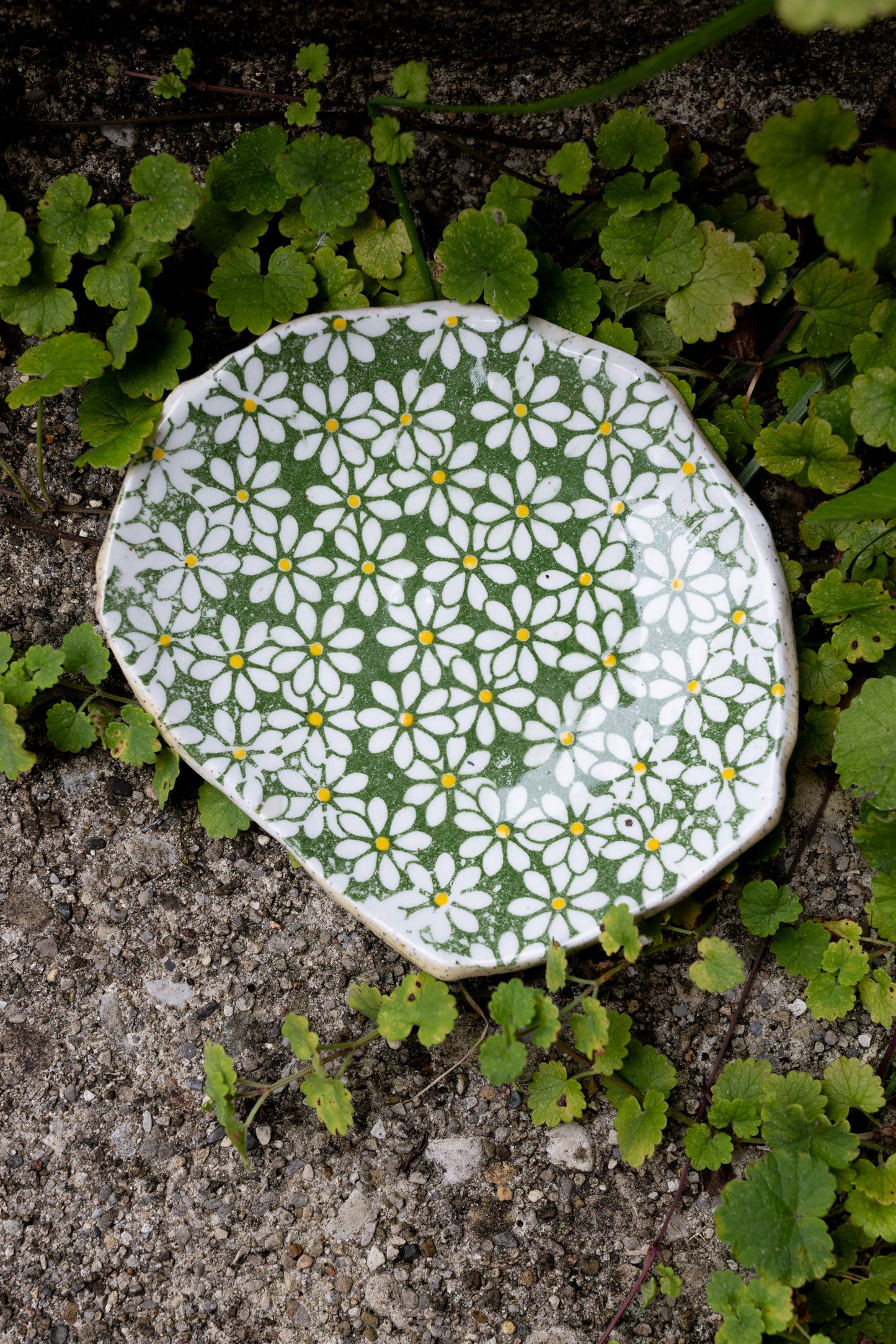 Daisy Trinket Dish • 5" × 4"