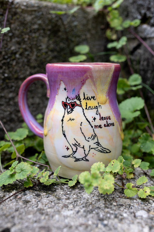 Live, Laugh, Leave Me Alone Mug 12oz