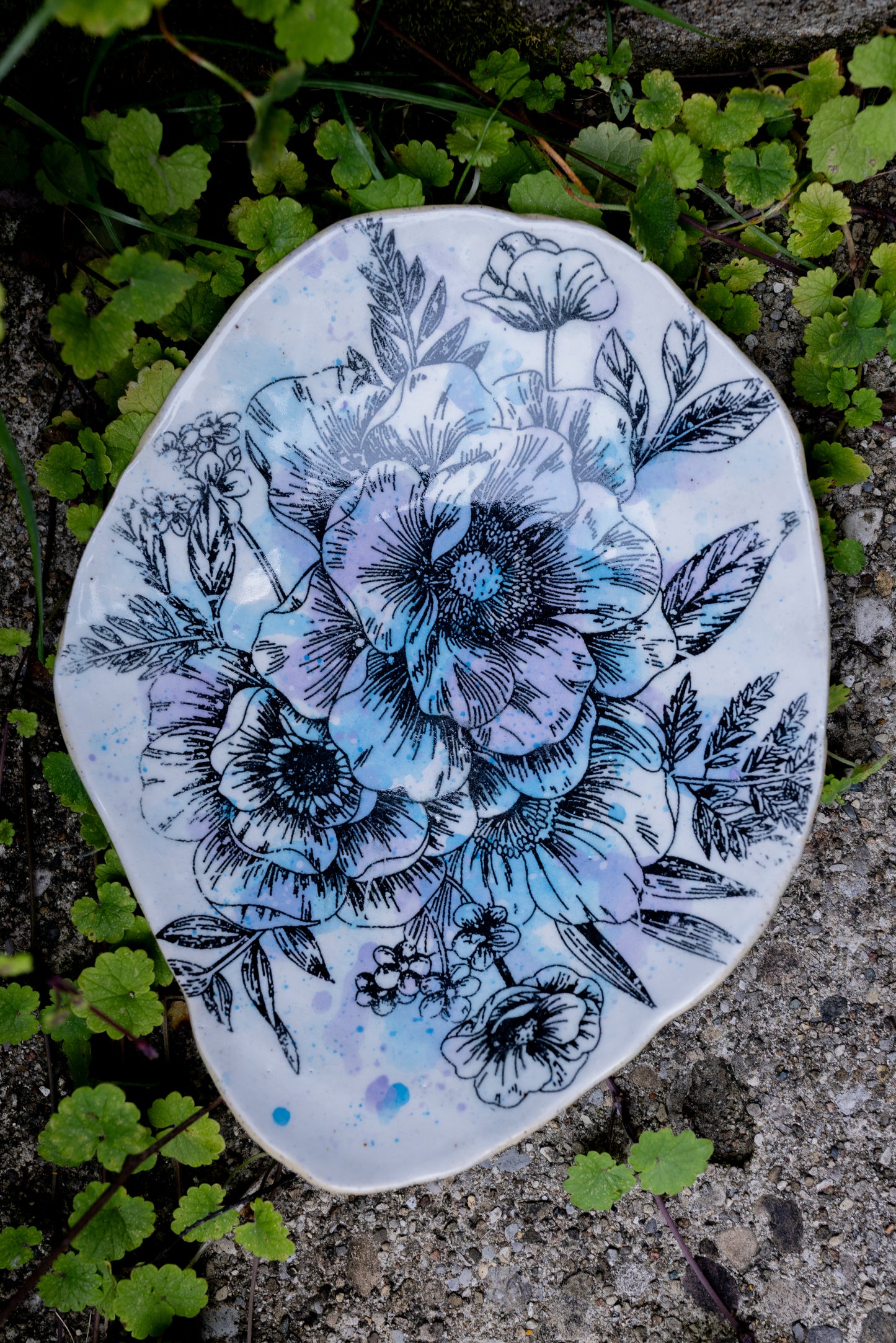 Wildflower Catch-All Dish • 8" × 6"