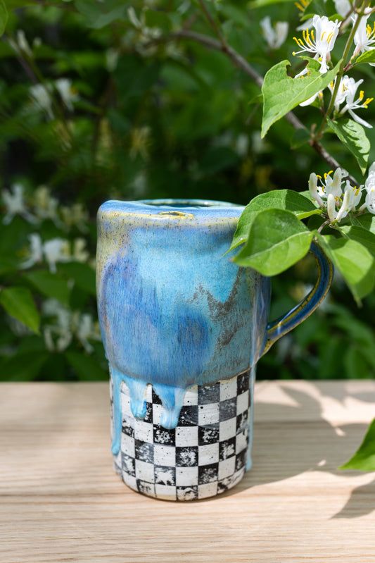 Blue drippy To-go Mug 15oz